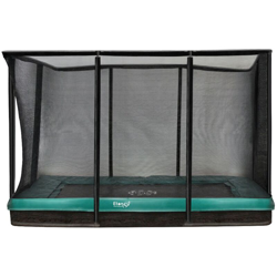 Etan - SOLO TRAMPOLINO Tappeto elastico interrato rettangolare 310x232cm - verde. Rete extra forte e bordo con doppia imbottitura características