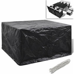 Telo di copertura per mobili in polirattan con 8 occhielli 172 x 113cm en oferta