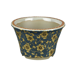 Geosism&nature S.a.s.di Barani Simone&c. - Vaso da collezione per bonsai Giapponese Kutani rotondo in gres smaltato manualmente 10,5x10,5x6,5 cm en oferta