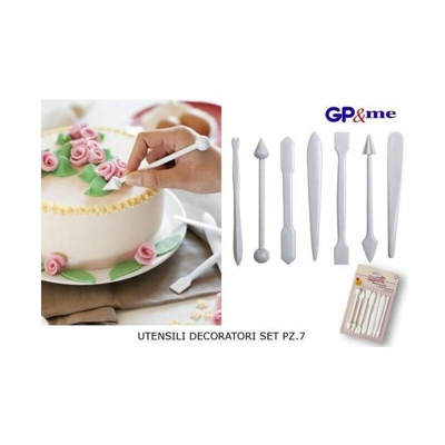 Utensili Decoratori La Dolcetteria 7 Pezzi - Gp&me