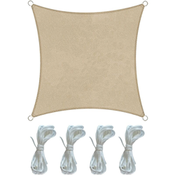 Rebecca Mobili Parasole Tenda Da Esterno Quadrata Beige Polietilene 3,6x3,6 precio