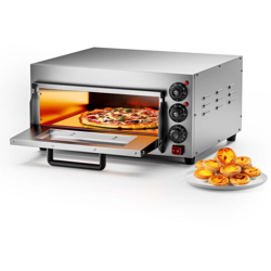 Wiltec - Forno per pizza professionale in acciaio inox, 2000W, 350°C Fornetto elettrico en oferta