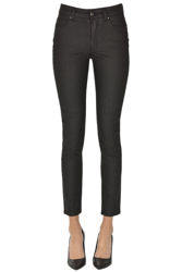 Coated fabric skinny trousers en oferta