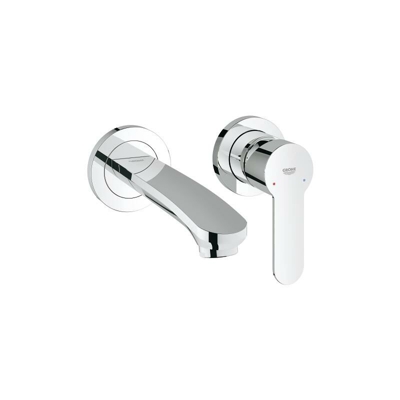 Miscelatore grande Eurostyle Cosmopolitan 2 fori per lavabo, a parete, sporgenza 171mm - 19571002