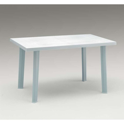 Tavolo rettangolare da giardino in resina 'Velo' Bianco Ipaeprogarden cm. 125 (L) x 76 (P) x 72 (A) en oferta