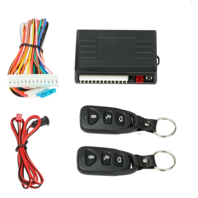 Universal Car Door Lock Trunk Release Keyless Entry System Central Locking Kit With Remote Control,A
