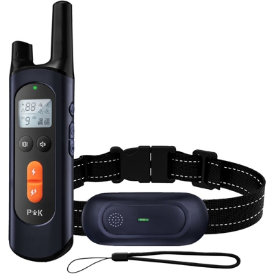 Collare di addestramento per cani, collare elettrico con telecomando 600M, impermeabile IPX7 e collare antiabbaio ricaricabile con 99 livelli di