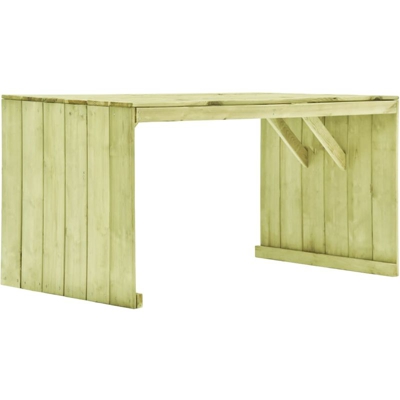 Asupermall - Tavolo da Giardino 150x87x80 cm in Legno di Pino Impregnato