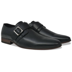 vidaXL Scarpe da Uomo Monkstrap Nere Misura 40 in Similpelle - Nero en oferta