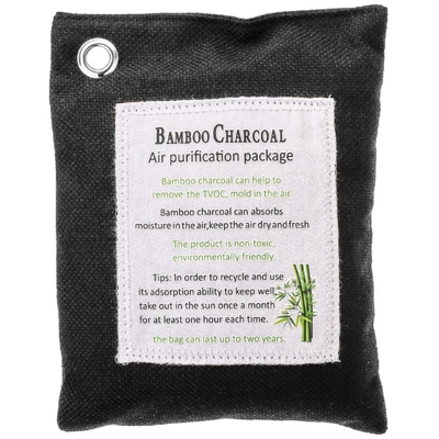pacchetto carbone attivo 200 g di bambu, deodorante, nero (non e possibile inviare delle Isole Baleari)