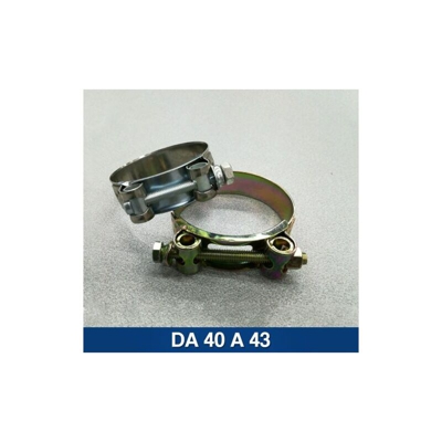 Marca - FASCETTA COLLARE STRINGITUBO A MORSETTO PESANTE ALTA RESIST A BANDA LARGA 15653V DA 40 A 43 (14023)