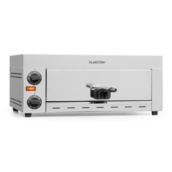 Vesuvio forno per pizza 1 camera di cottura 1130W 300°C timer acciaio inox argento en oferta