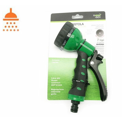 Garden&go - Pistola a spruzzo tubo giardino pompa acqua irrigazione getto regolabile 770282
