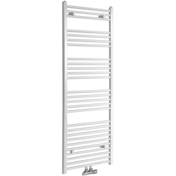 Hudson Reed Neva Scaldasalviette di Design Verticale - Termoarredo Bagno Bianco con Attacco Centrale - 994W - 1600 x 600mm en oferta