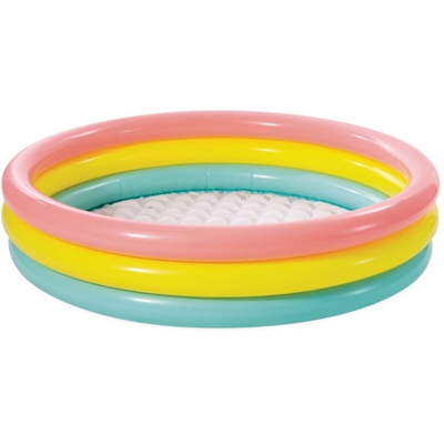Intex Piscina Gonfiabile Sunset con 3 Anelli 147x33 cm - Multicolore