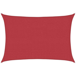 Vela Parasole 160 g/m² Rossa 2,5x4 m in HDPE - Rosso - Vidaxl características