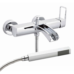 Rubinetto Miscelatore Murale a Cascata per Vasca con Doccetta - Nevada precio