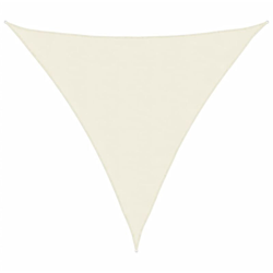 vidaXL Parasole a Vela Oxford Triangolare 5x5x5 m Crema - crema en oferta