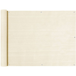 Schermo Frangivista per Balcone Crema 90x600 cm in HDPE - crema - Vidaxl en oferta