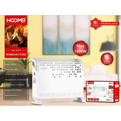 Hoomei - Termoconvettore 1800W HM-8918