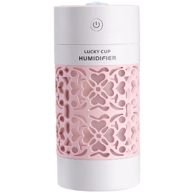 Triple illuminazione notturna fan fortunato umidificatore tazza rosa