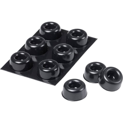 3M SJ 5009 MPBB Piedino di fissaggio autoadesivo, rotondo Nero (Ø x A) 22.3 mm x 10.1 mm 6 pz.