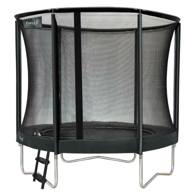 Etan - SOLO TRAMPOLINO Tappeto elastico da giardino rotondo 305cm - grigio. Con rete extra forte e bordo con doppia imbottitura