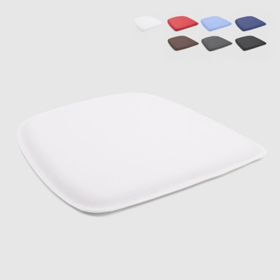 4 Cuscini similpelle sedia tolix imbottito interno esterno 32x32 Fix | Bianco