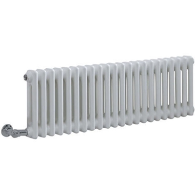 Hudson Reed Regent Radiatore Termoarredo Elettrico di Design Orizzontale - Termosifone Bianco -2 x 22 Colonne - Senza Termostato - 300 x 1010 x 68mm