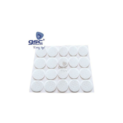 Set 20 adesivi rotondi in feltro Ø16mm bianco GSC 003802750 en oferta