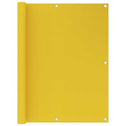 vidaXL Paravento da Balcone Giallo 120x400 cm in HDPE - Giallo en oferta