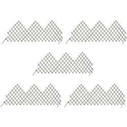 vidaXL Recinzione a Traliccio 5 pz 170x75 cm in Salice - Marrone características