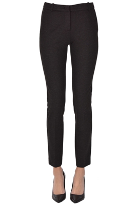 Jersey slim trousers