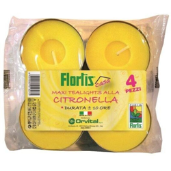 Orvital Spa-chimico - Maxi Tealights Citronella 4 Pezzi en oferta