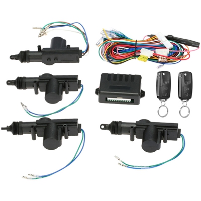 Universal Car Door Lock Keyless Entry System Remote Central Control Locking Kit with Trunk Release Button,L404|Black