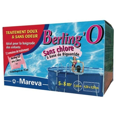 Berling'o MAREVA disinfettante senza cloro per piscine da 5 a 8 m3 - 12 x 75mL - 100702U