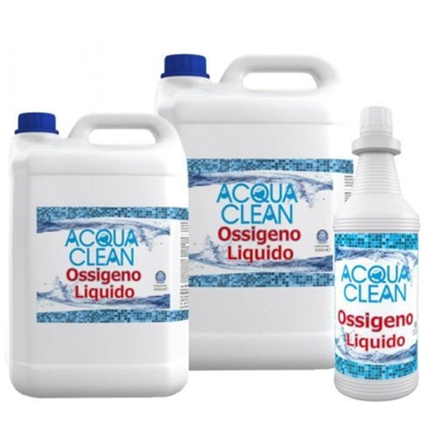 OSSIGENO ATTIVO LIQUIDO ACQUA CLEAN 1 LITRO per manutenzione piscina