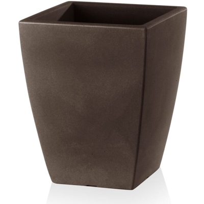 Vaso Quadro Veneto Essential in resina per fiori e piante da esterno e giardino. -50 cm / Antracite
