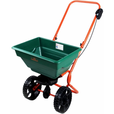 Carrello spargitore 25L per concime sale sabbia spandiconcime spargisale prato giardino - Deuba