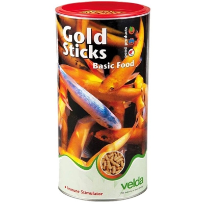 Gold Sticks Fish Food 1250ml/130gr - mangime base in sticks per tutti i pesci da laghetto - Velda