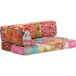 Pouf in Tessuto Patchwork características