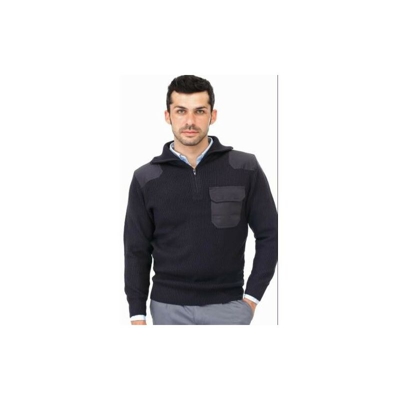 Maglia Con Zip 1 Tasca Jccb201 Blu Navy L