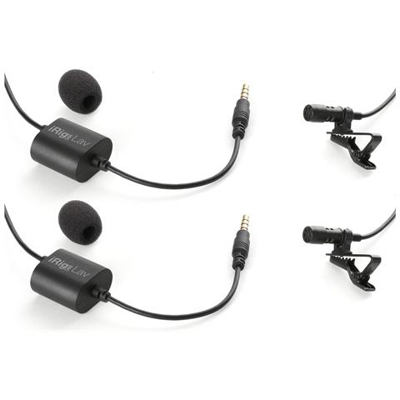 iRig Mic Lav pack 2 microfoni lavalier per iOS e Android