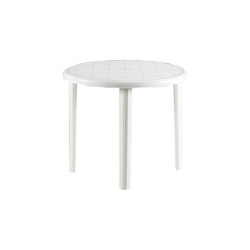 Tavolo da giardino in resina bianco diametro 90 centimetri precio