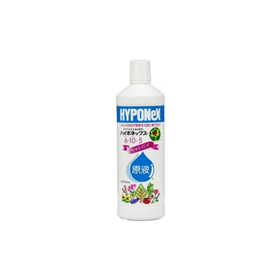 Hyponex liquido giapponese, NPK 6-10-5 (800 ml), concime per bonsai