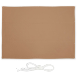 Relaxdays - Tenda da Sole per Esterni Rettangolare, Idrorepellente, Anti UV, Terrazza Giardino, 4,5 x 5,5 m, Color Caffè en oferta