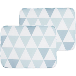 Beliani - Set di 2 cuscini con Triangoli Blu e Bianchi per la sedia da giardino FIJI precio