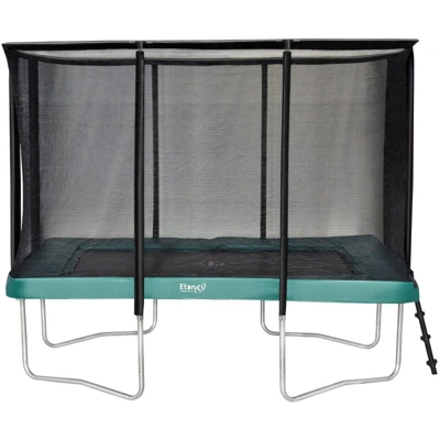 Etan - SOLO TRAMPOLINO Tappeto elastico da giardino rettangolare 310x232cm - verde. Con rete extra forte e bordo con doppia imbottitura