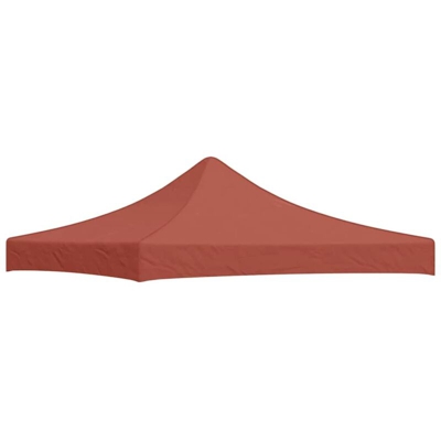 Tetto per Tendone per Feste 3x3 m Terracotta 270 g/m² - Rosso - Vidaxl