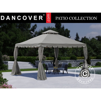 Gazebo da giardino Osiris 4x4m, Grigio